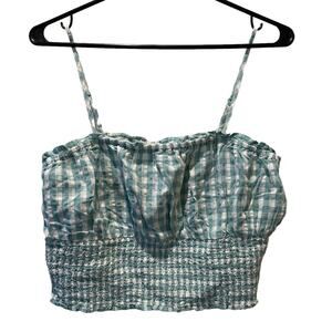 🌻 5/$15 🌻 American Eagle Gingham Crop Top, Size M, EUC